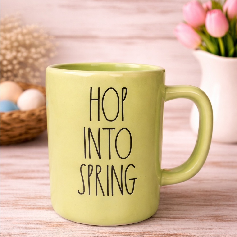 Rae Dunn HOP INTO SPRING mug